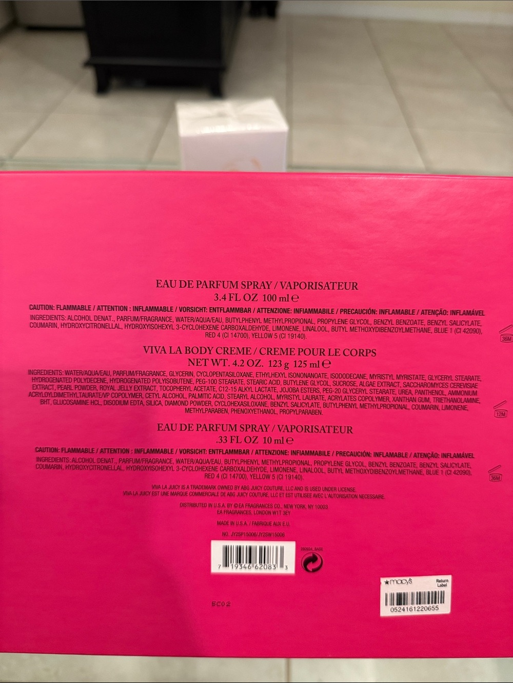 Juicy Couture Viva La Juicy Gift Trio - Hot Pink & Gold - Picture 16 of 16